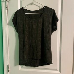 Women's Black Camo Top